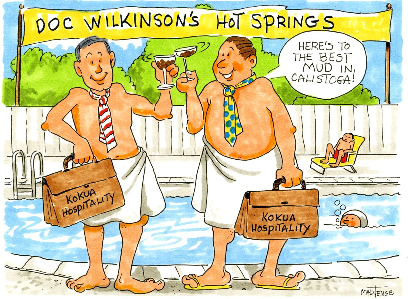Cartoon comment by Joan Martens
